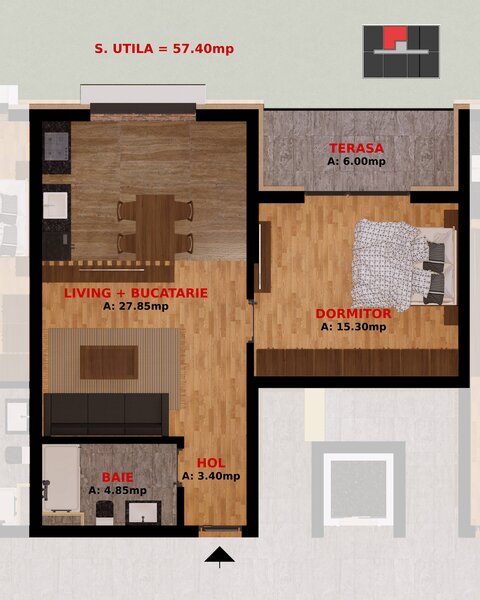 Dobroesti, Fundeni, apartament 2 camere TVA inclus
